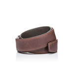 Double Face Belt // Brown + Green (45"L)