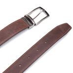 Double Face Belt // Brown + Green (45"L)