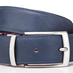 Double Face Belt // Blue + Bordeaux (45"L)