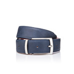 Double Face Belt // Blue + Bordeaux (45"L)