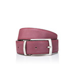 Double Face Belt // Bordeaux + Green (45"L)