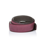 Double Face Belt // Bordeaux + Green (45"L)