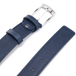 Square Tip Belt // Blue (45"L)