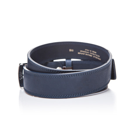 Square Tip Belt // Blue (45"L)