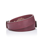 Square Tip Belt // Bordaux (45"L)