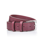 Square Tip Belt // Bordaux (45"L)