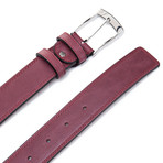 Square Tip Belt // Bordaux (45"L)