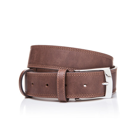 Square Tip Belt // Brown (45"L)