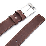 Square Tip Belt // Brown (45"L)