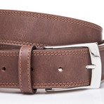 Square Tip Belt // Brown (45"L)