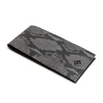 Python Patterned Calf Skin Slim Wallet