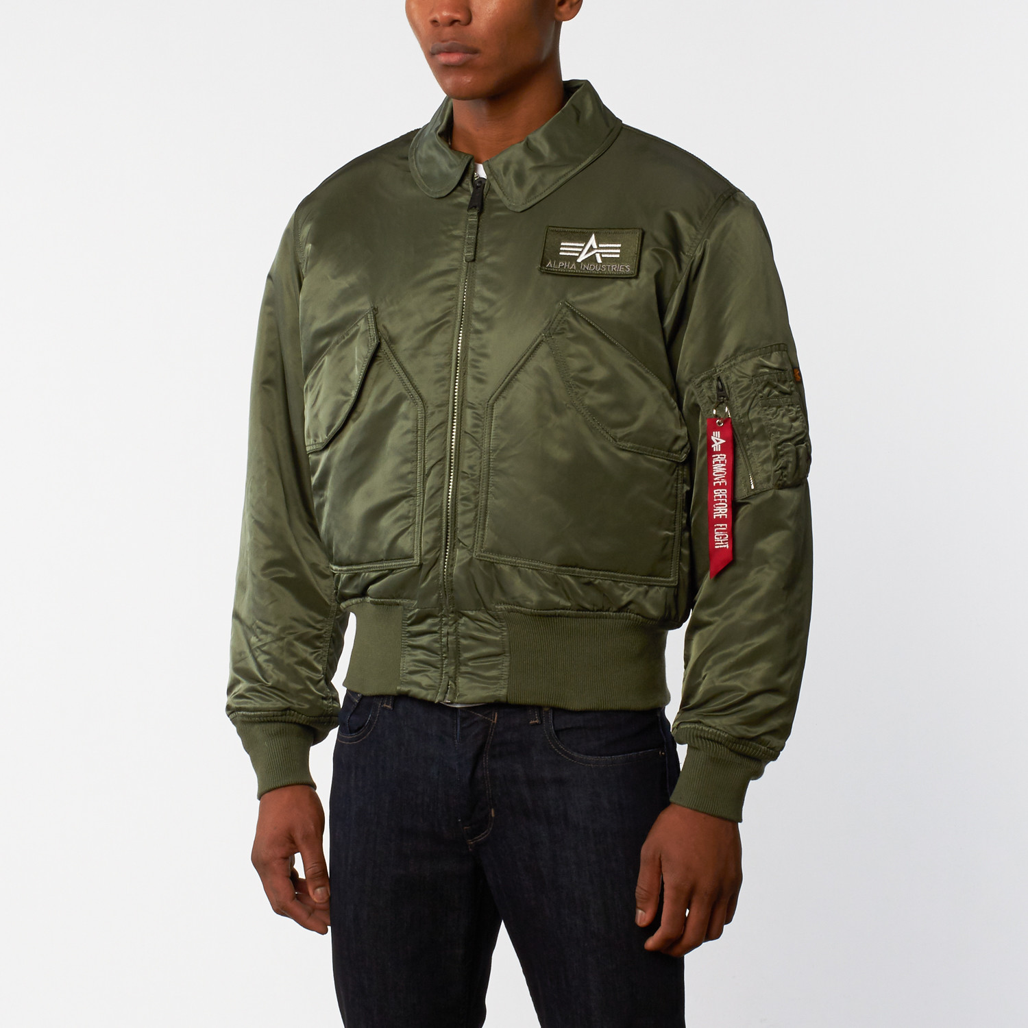 Alpha Industries // Alpha CWU 45/P Flight Jacket // Sage (M