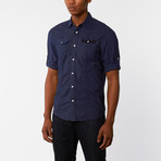 Turner Overdye Button-Up // Navy (L)