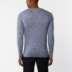 Random Access // Raino Long Sleeve V-Neck // Blue (L)