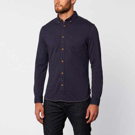 Marled Jersey Shirt // Midnight (S)