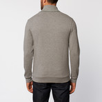 French Pique Shawl Collar Fleece // Light Grey (2XL)