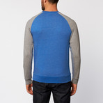 Baseball Fleece Sweatshirt // Azul Blue (S)