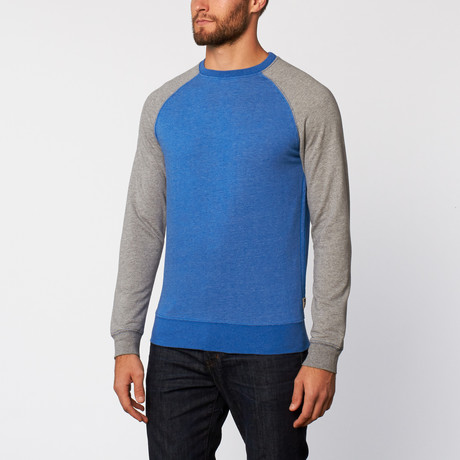 Baseball Fleece Sweatshirt // Azul Blue (S)