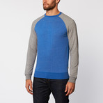 Baseball Fleece Sweatshirt // Azul Blue (L)