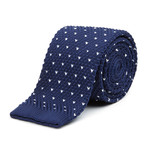 Knit Tie + Tie Bar // Navy