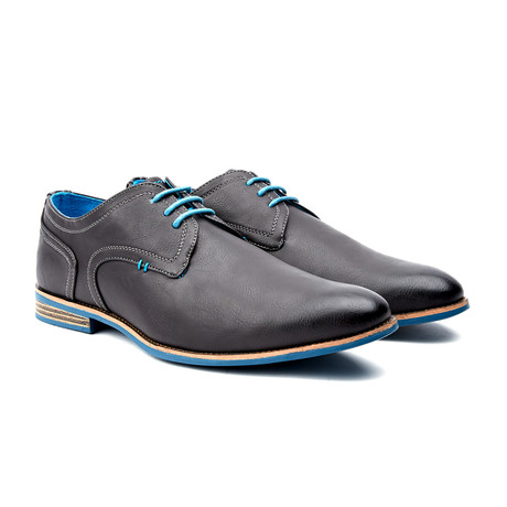 Contrast Lace-Up Derby // Grey (US: 6.5)