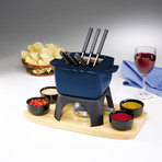 Mont Blanc 15 Piece Cast Iron Meat Fondue Set