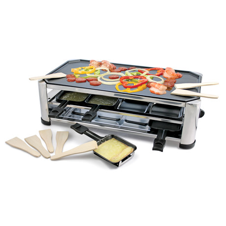 Raclette Grill with Reversible Non-Stick Grill Plate // Stainless Steel