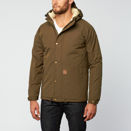 Trotter Button Jacket // Army Green (S)