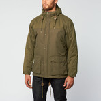 Hiker Drawstring Jacket // Army Green (L)