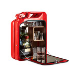 Bar Cabinet // Gas Red (Oak)