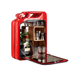 Bar Cabinet // Gas Red (Oak)