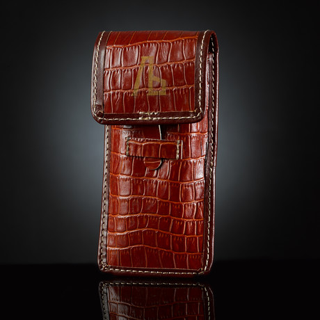 Italian Calf Leather Watch Pouch // Red