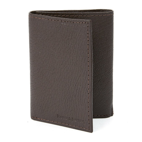 Haines & Bonner //  Smooth Leather Tri-fold Wallet // Brown