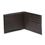 Haines & Bonner // Crosshatch Leather Passcase // Brown