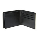 Haines & Bonner // Crosshatch Leather Passcase // Black