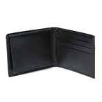Haines & Bonner // Pebble Grain Leather Passcase // Black