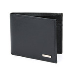 Haines & Bonner // Pebble Grain Leather Passcase // Black