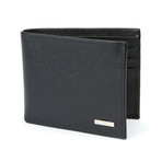 Haines & Bonner // Crosshatch Leather Passcase // Black