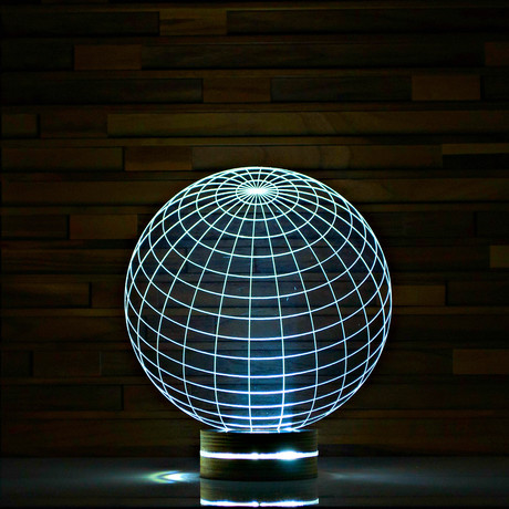 World // 3D LED Lamp
