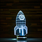 Rocket // 3D LED Lamp