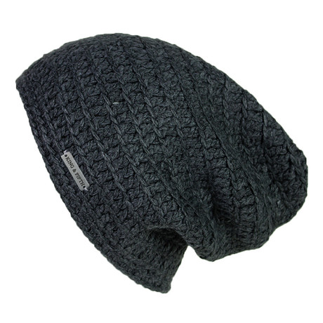 The Beeskie Slouchy Beanie // Charcoal