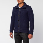 Berkley Cardigan Sweater // Navy (XL)