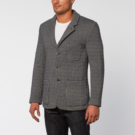 Adam Knit Blazer // Navy + Grey (S)