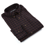 Lucas Button-Down Shirt // Brown Plaid (M)