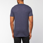 Varley Knit Short-Sleeve Shirt // Navy (L)