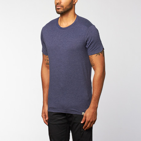 Varley Knit Short-Sleeve Shirt // Navy (S)