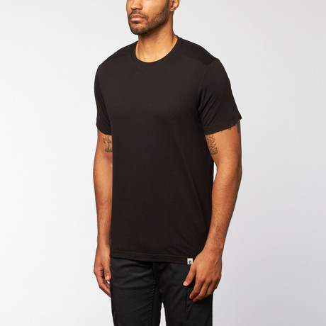 Varley Knit Short-Sleeve Shirt // Black (S)