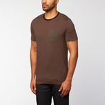 Danny Knit Short-Sleeve Shirt // Charcoal Geoprint (XL)