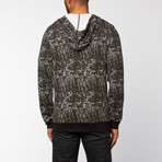 Lenny Hooded Fleece // Black Marble (M)