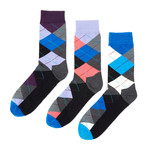 Boldly Argyle Classic Collection Sock Box // Pack of 3